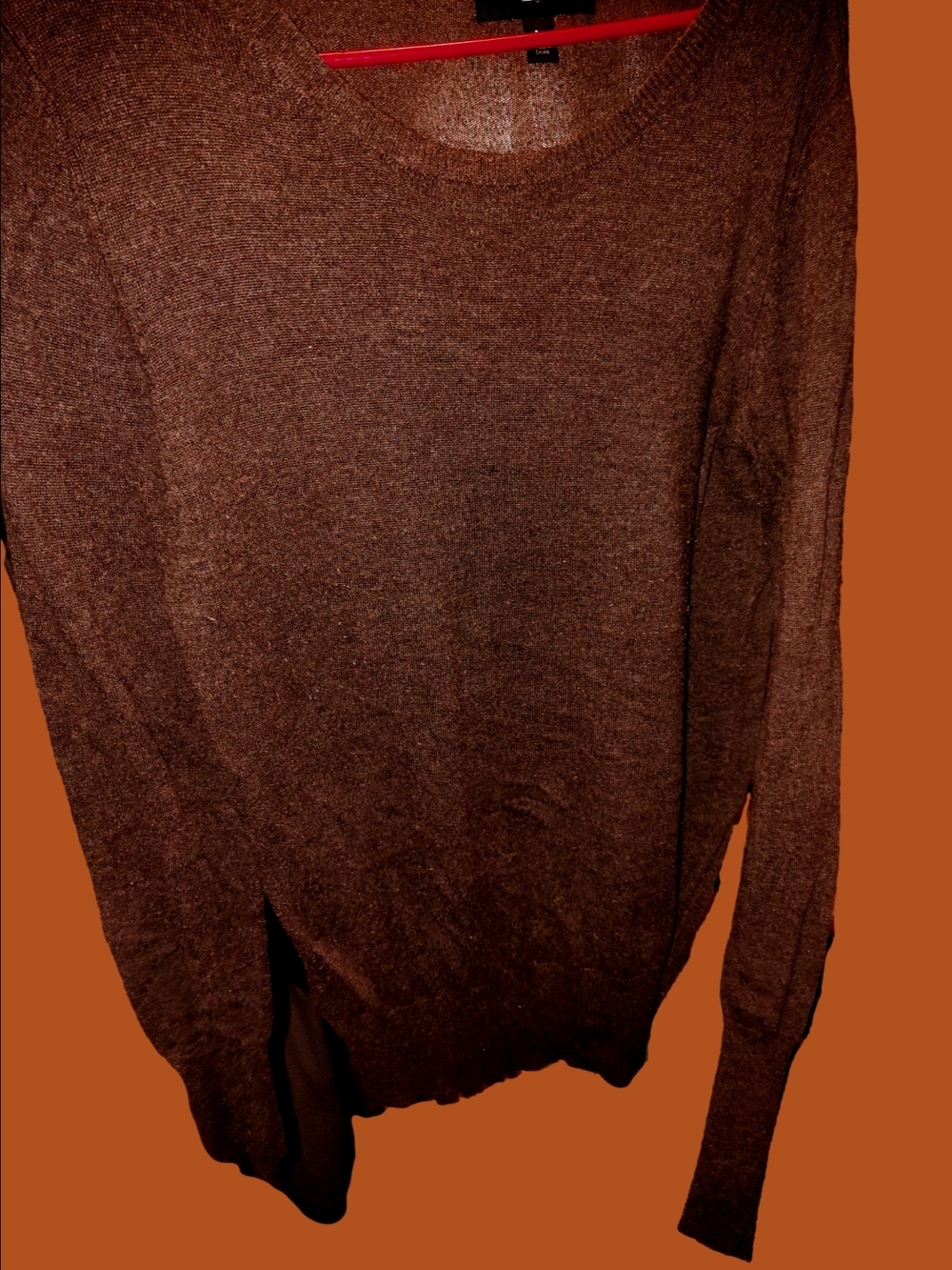 Mossimo Supply Co. Women's Brown V-Neck Sweater